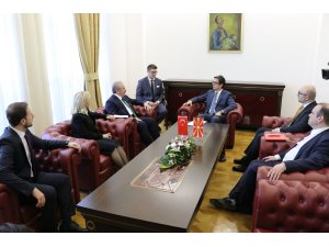 TBMM Başkanı Şentop Kuzey Makedonya'da