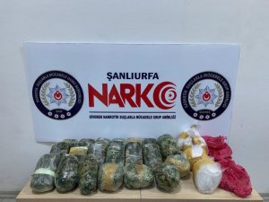 Şanlıurfa’da 13 kilo uyuşturucu ele geçirildi