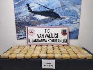 Başkale’de 61 kilo 443 gram uyuşturucu ele geçirildi