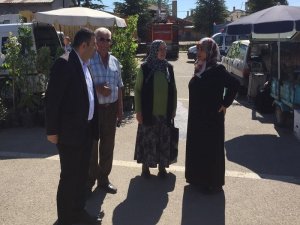 Yalıhüyük Kaymakamı Kılınç'tan pazarcı esnafına ziyaret