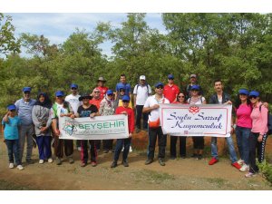 Doğa yürüyüşü için Beyşehir'de buluştular