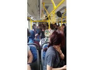Halk otobüsünde taciz iddiası
