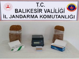 Balıkesir Jandarmadan kaçak tütün operasyonu