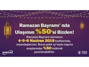 Bursa’da bayramda ulaşıma yüzde 50 indirim