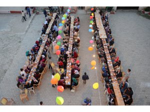Hisarbey köyü tek sofrada buluştu