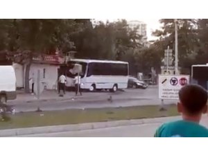Servis şoförü dehşet saçtı