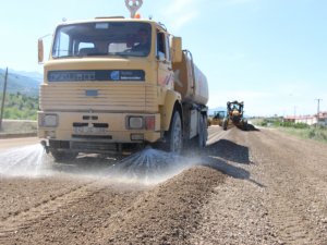 Seydişehir'de yol asfaltlama çalışmaları