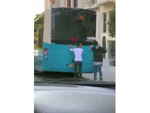 İstanbul’da tehlikeli yolculuklar kamerada