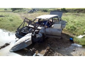 Takla atan otomobilin sürücüsü hayatını kaybetti