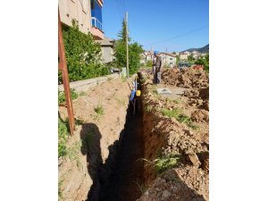 Derebucak'ta elektrik hatları yer altına alınıyor