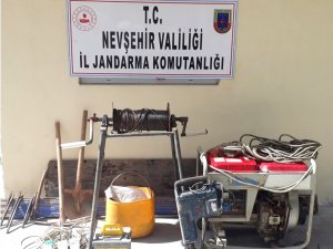 Nevşehir'de kaçak kazı yapanlar suçüstü yakalandı