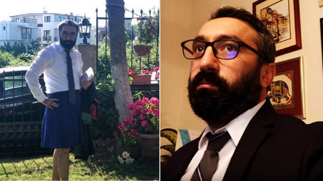 CHP'li avukat etek giydi Görüntü kirliliği için özür dileriz...