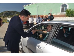 Kaymakam Atak trafik uygulamasına katıldı