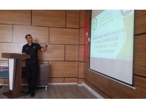 Polis kurbağa adamlar 500 öğrenciye seminer verdi