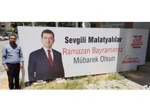 Malatya’da Ekrem İmamoğlu için afiş