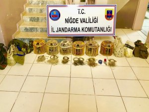 Jandarma keklik avcılarını yakaladı