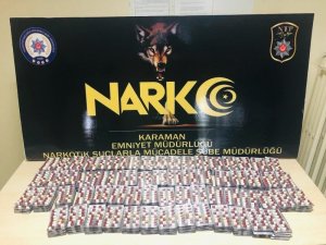 Karaman’da uyuşturucu hap operasyonu