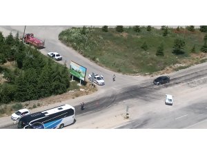 Jandarmadan helikopter destekli trafik denetimi