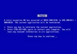 XP'lere mavi ekran şoku