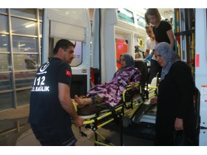 Elektrik akımına kapılan kadın yaralandı