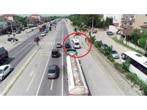 Kural tanımaz sürücüler, havadan yapılan denetimlerden kaçamadı