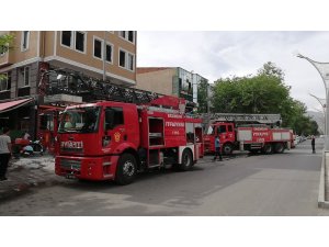 Lokantada yangın paniği