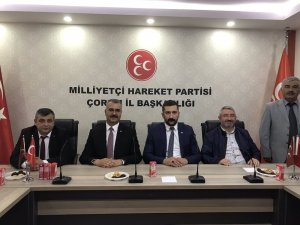 AK Parti Çorum Teşkilatı’ndan MHP’ye bayram ziyareti