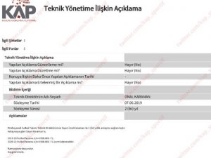 Trabzonspor, Ünal Karaman’ı KAP’a bildirdi