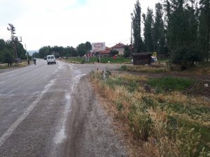 Şuhut’ta otomobil tarlaya girdi: 2 yaralı