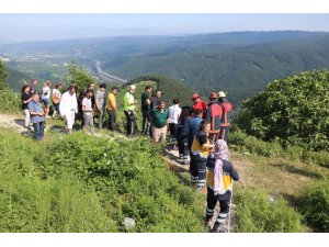 Bolu Dağı’nda, otomobil 80 metrelik uçurumdan yuvarlandı: 1 yaralı