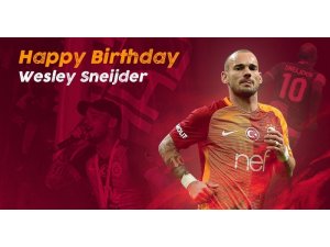 Galatasaray, Wesley Sneijder’in doğum gününü unutmadı