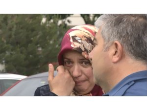Kaza sonrasında gözyaşlarına boğuldu