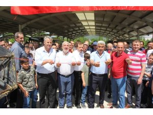 Hisarcık’ta satın alınan biçerdöverler için tören düzenlendi