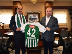 Konyaspor Başkanı Kulluk'tan Altay'a ziyaret