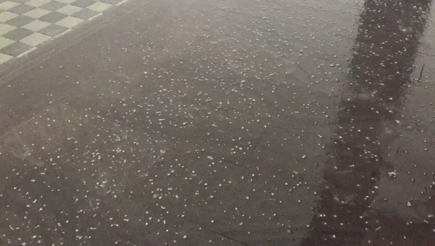 Konya'da dolu ve sağanak etkili oldu