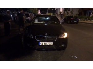 Alkollü sürücü kaza yaptığını bile farketmedi
