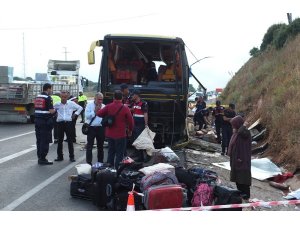 Bandırma’da otobüs kazası : 4 ölü 42 yaralı