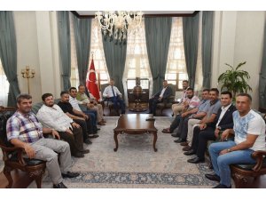 Kilis Belediyespor yönetiminden Vali Soytürk’e ziyaret