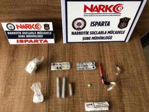 Isparta’da sigaraya sarılmış uyuşturucu madde ele geçirildi