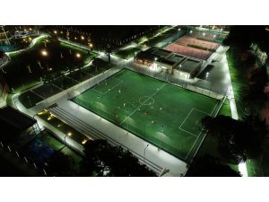 Atıl arazi spor tesisiyle canlandı