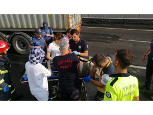 Kocaeli’de 2 tır çarpıştı: 1 yaralı