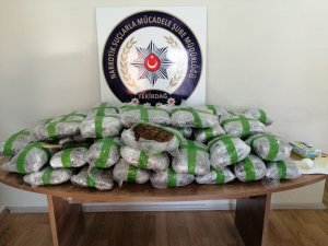 Tekirdağ’da 67 kilogram uyuşturucu madde ele geçirildi