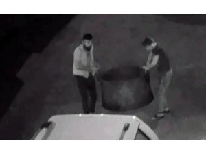 Bakır kazanı böyle çaldılar