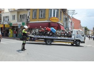 Burhaniye’de motosiklet denetimleri arttırıldı