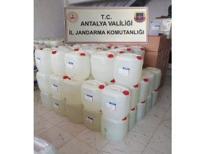 Antalya’da 7 ton etil alkol ele geçirildi