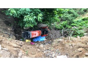 Sarıgöl’de traktör devrildi: 1 ölü,1 yaralı