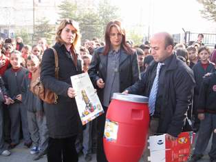 Selçuklu'da atık piller depolanıyor