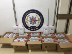 Didim’de 210 litre etil alkol yakalandı