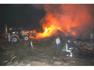 Hisarcık’ta korkutan yangın