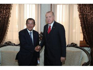 Cumhurbaşkanı Erdoğan, Afganistan ve Kamboçyalı liderlerle görüştü